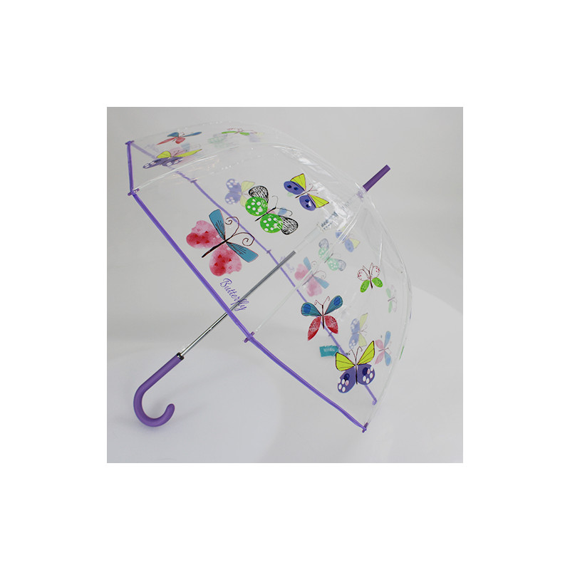Parapluie cloche transparent Butterfly