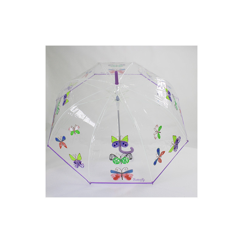 Parapluie cloche transparent Butterfly