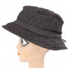 chapeau de pluie marron damassé doublure polaire