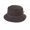 chapeau de pluie marron damassé doublure polaire
