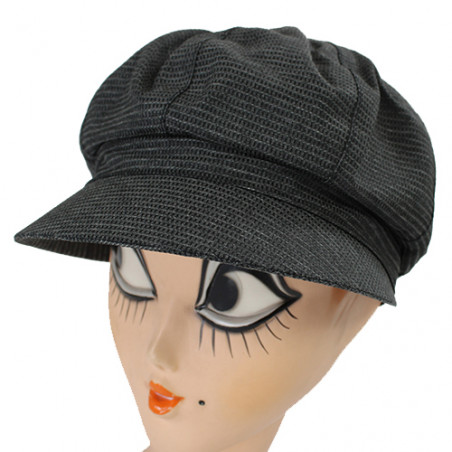 Casquette de pluie gris anthracite aspect tissus
