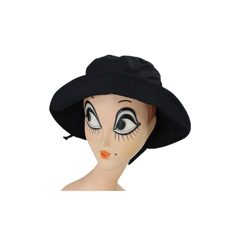 Chapeau de pluie noir anthracite pour femme