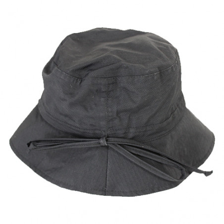 Chapeau de pluie noir anthracite pour femme