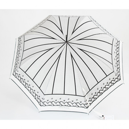 Parapluie femme résilles noir et ivoire Chantal Thomass