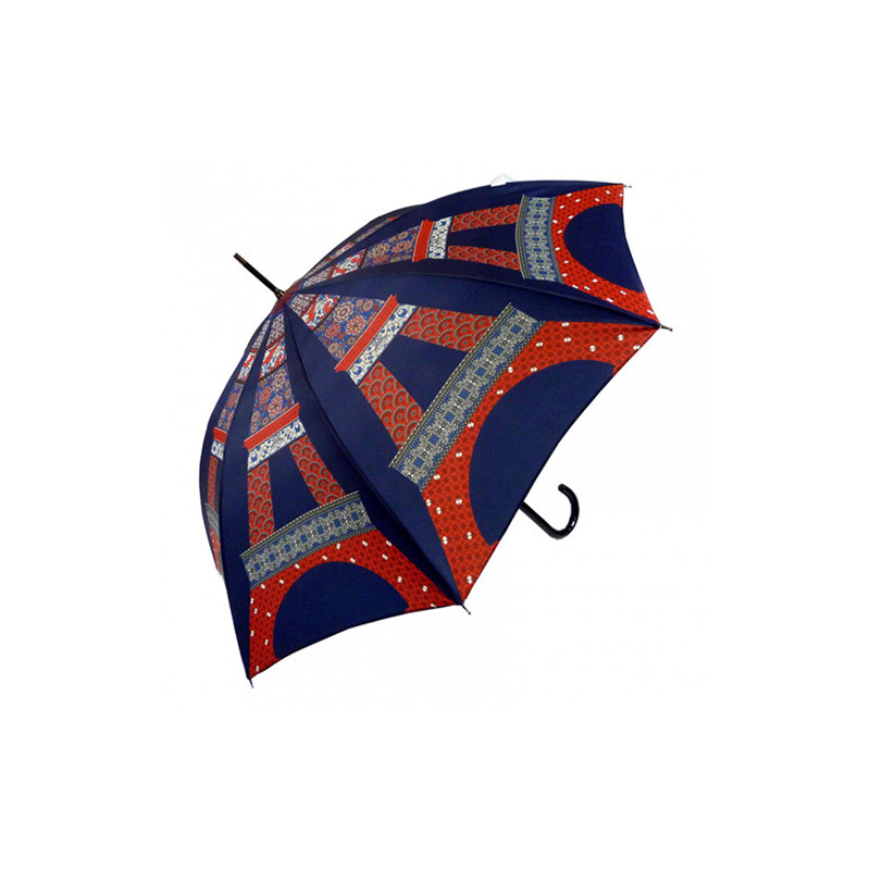 Parapluie canne Tour Eiffel bleue