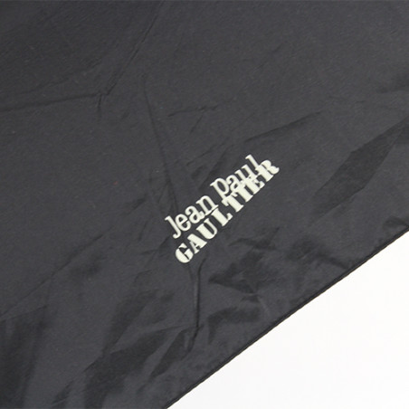 Parapluie micro plat pliant noir Jean Paul Gaultier