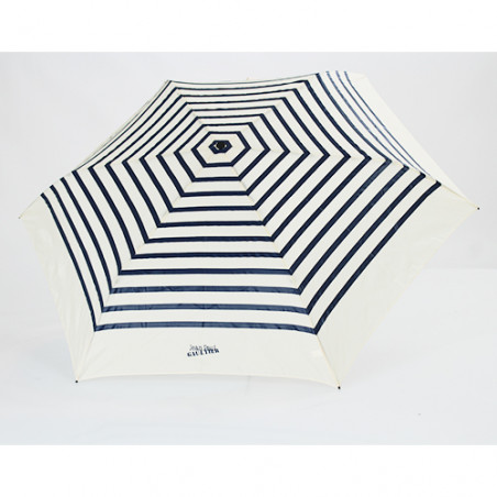 Parapluie micro plat pliant marinière Jean Paul Gaultier