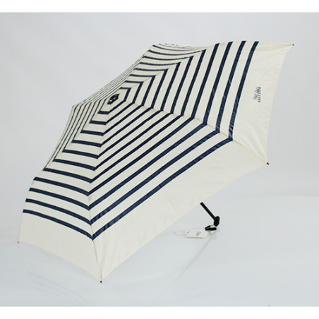 Parapluie micro plat pliant marinière Jean Paul Gaultier