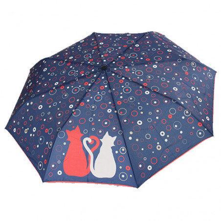 Parapluie pliant dame chat et chat