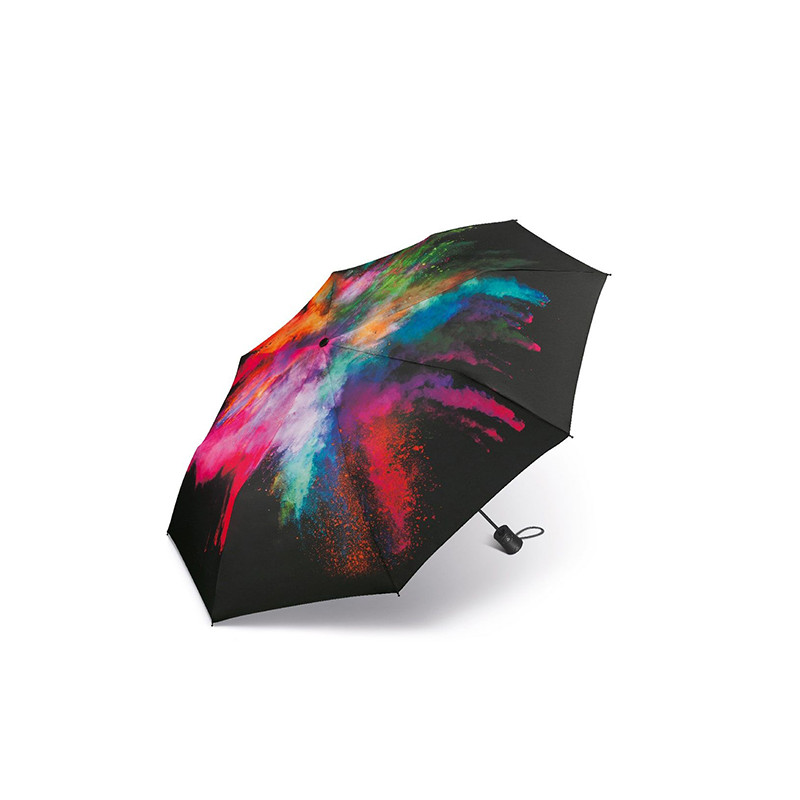 Parapluie pliant bandes multicolores