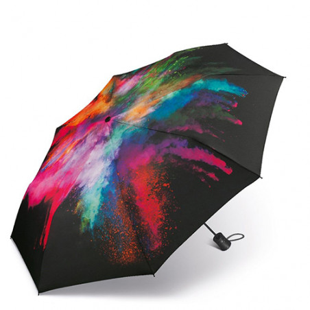 Parapluie pliant bandes multicolores