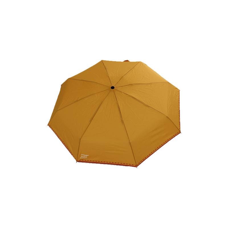 Parapluie pliant jaune d'ocre housse séchante Parapluie pliant jaune d'ocre housse séchante