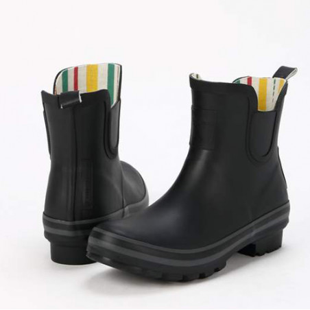 Bottines de pluie noires