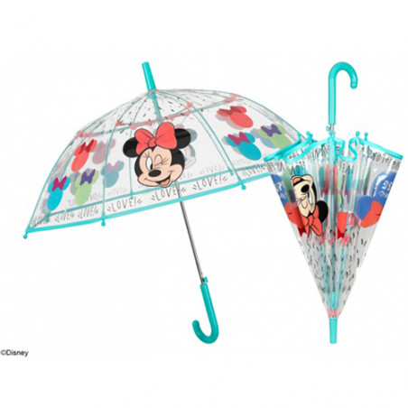 Parapluie cloche transparent Minnie . 