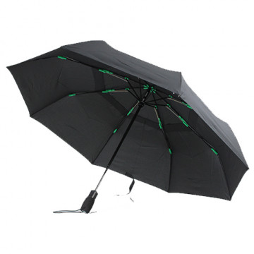 Grand Parapluie Pliant Tempête Fulton - Noir Avec Housse Bandoulière - Neuf Avec étiquettes