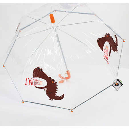 Parapluie transparent enfant dragon