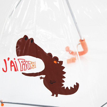 Parapluie transparent enfant dragon