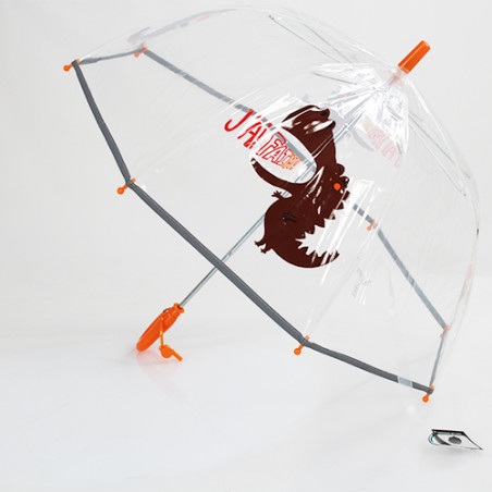 Parapluie transparent enfant dragon