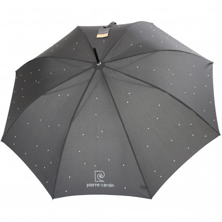 Grand parapluie noir et strass Pierre Cardin