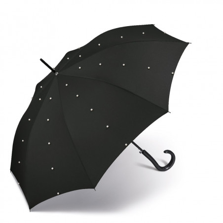 Grand parapluie noir et perles Pierre Cardin