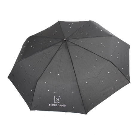 Parapluie pliant noir et strass Pierre Cardin