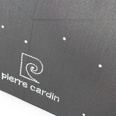 Parapluie pliant noir et strass Pierre Cardin