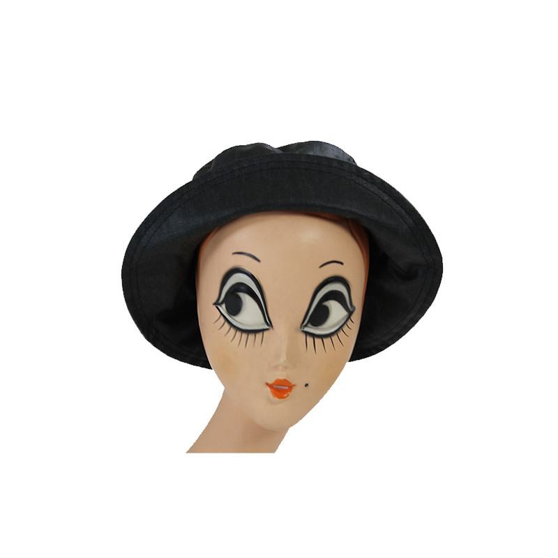 Chapeau de pluie noir pour femme Chapeau de pluie noir pour femme