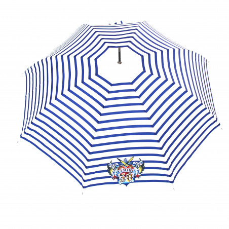 Parapluie droit imprimé marinière 50 ans Jean Paul Gaultier