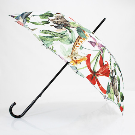 Parapluie canne Jungle tropicale