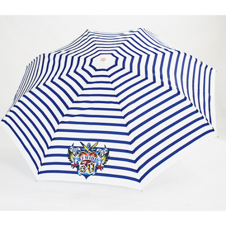 Parapluie pliant imprimé marinière 50 ans Jean Paul Gaultier