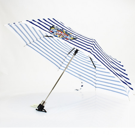 Parapluie pliant imprimé marinière 50 ans Jean Paul Gaultier