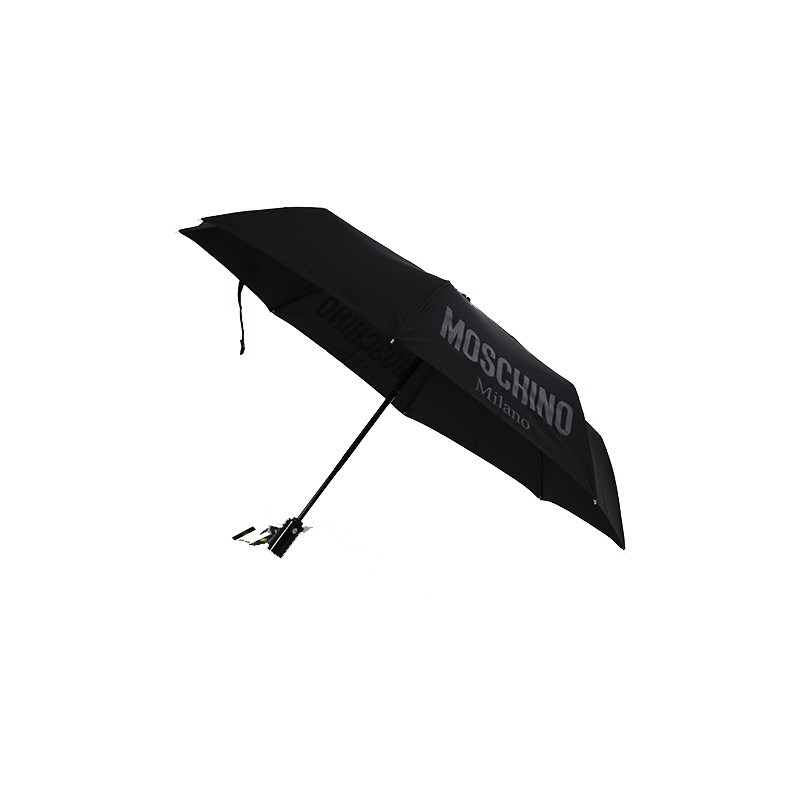 Parapluie noir pliant Moschino