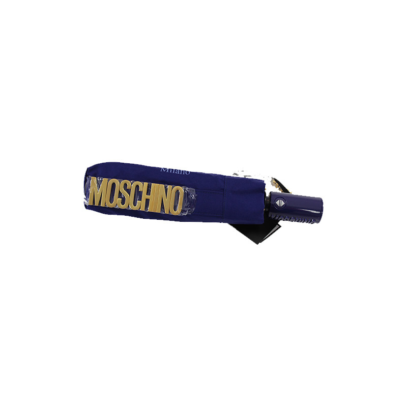 Parapluie bleu pliant Moschino