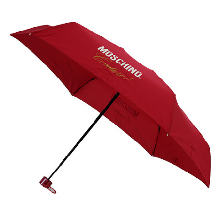 Mini parapluie rouge Moschino avec trousse