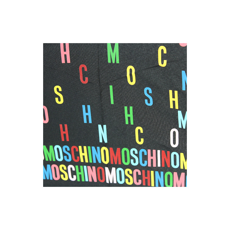 Parapluie noir pliant Moschino multicolore