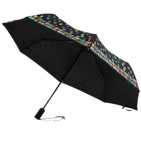 Parapluie noir pliant Moschino multicolore