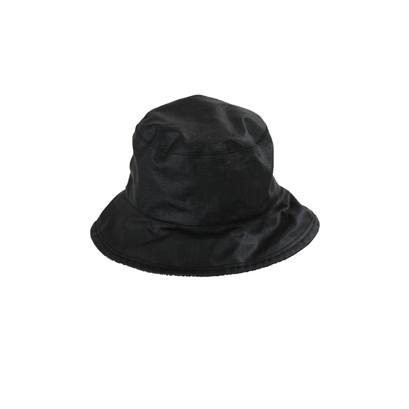 Chapeau de pluie noir revers motif chevrons