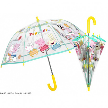 Parapluie peppa pig rose