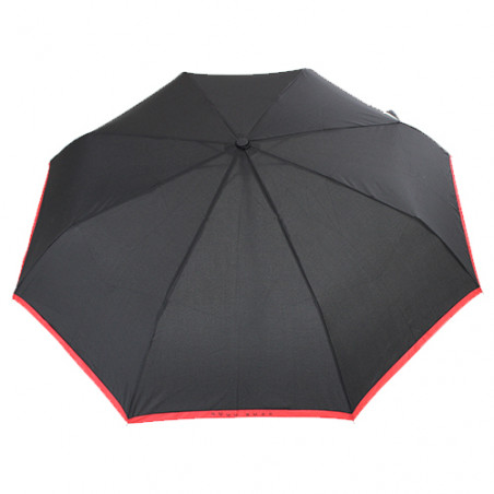 Parapluie pliant noir liseret rouge Hugo BOSS