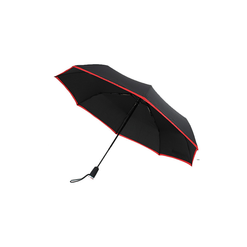 Parapluie pliant noir liseret rouge Hugo BOSS