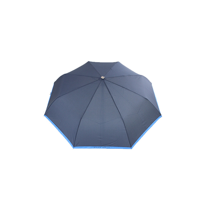 Parapluie pliant bleu avec liseret Hugo BOSS