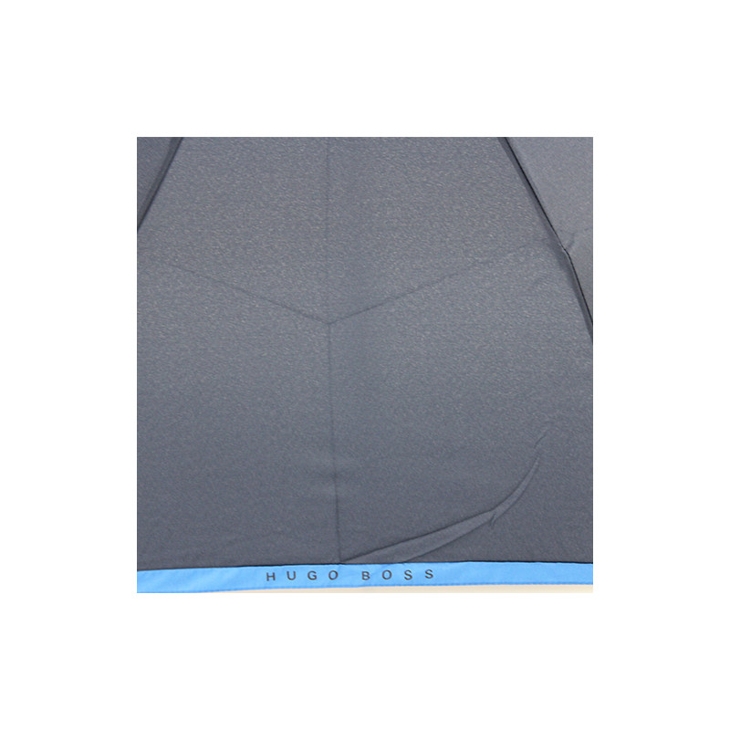 Parapluie pliant bleu avec liseret Hugo BOSS