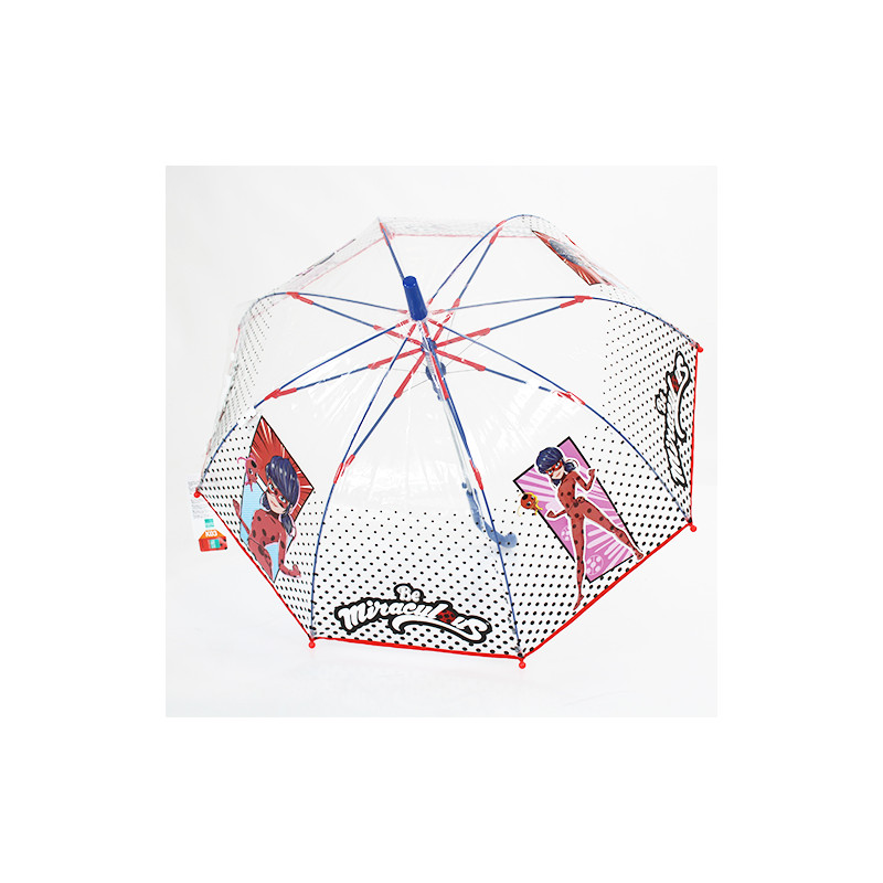 Parapluie cloche transparent Miraculous Edition Noel 2020 