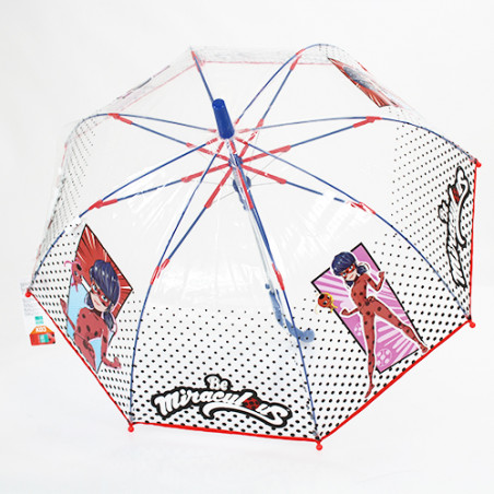 Parapluie cloche transparent Miraculous Edition Noel 2020 