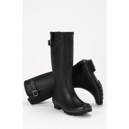 Botte de pluie noire pour femme