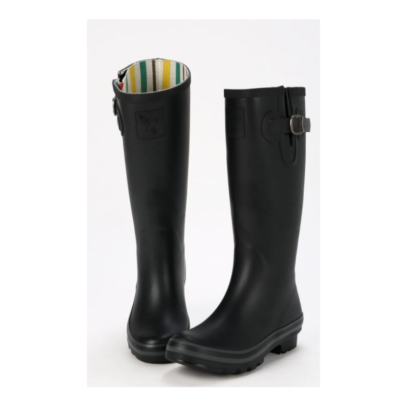 Botte de pluie noire pour femme