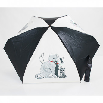 Parapluie ultra plat pochon les Minous