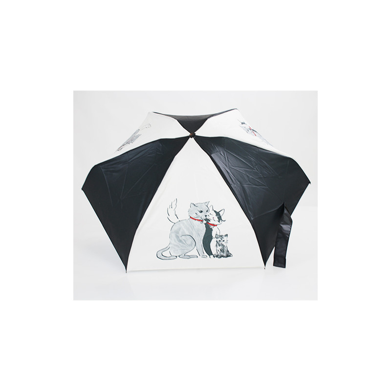 Parapluie ultra plat pochon les Minous