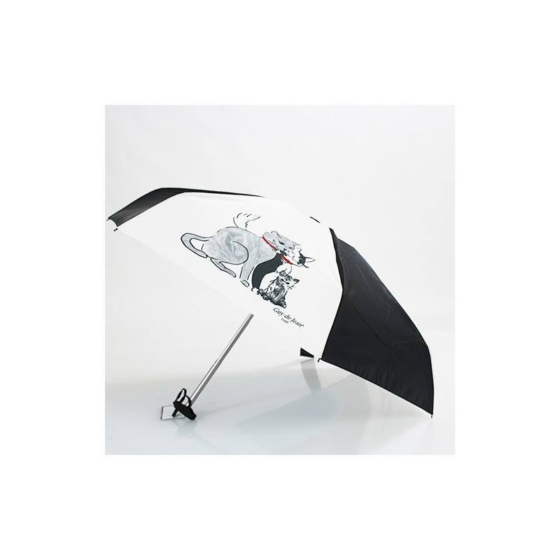 Parapluie ultra plat pochon les Minous