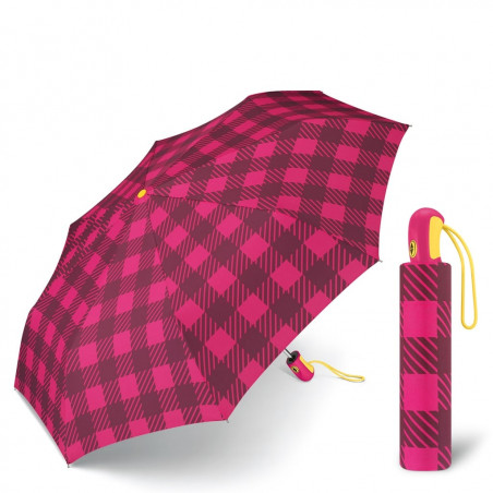 Parapluie pliant Esprit écossais rose